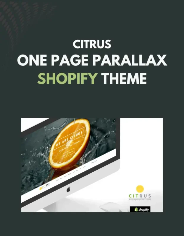 CITRUS ONE PAGE PARALLAX SHOPIFY THEME