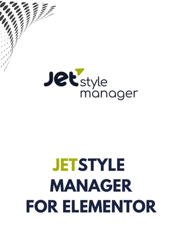 JETSTYLE MANAGER FOR ELEMENTOR
