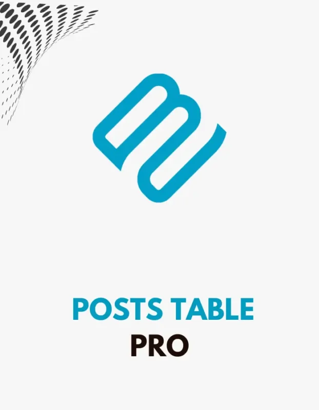 Posts Table Pro - Barn2 Media
