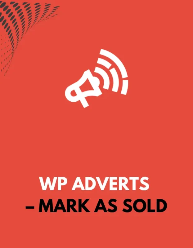 WP ADVERTS - MARK AS SOLD