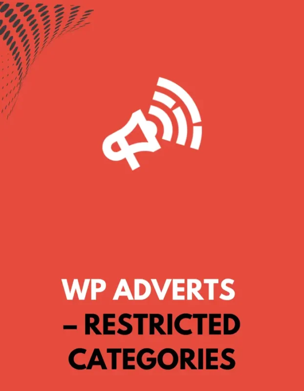 WP ADVERTS - RESTRICTED CATEGORIES