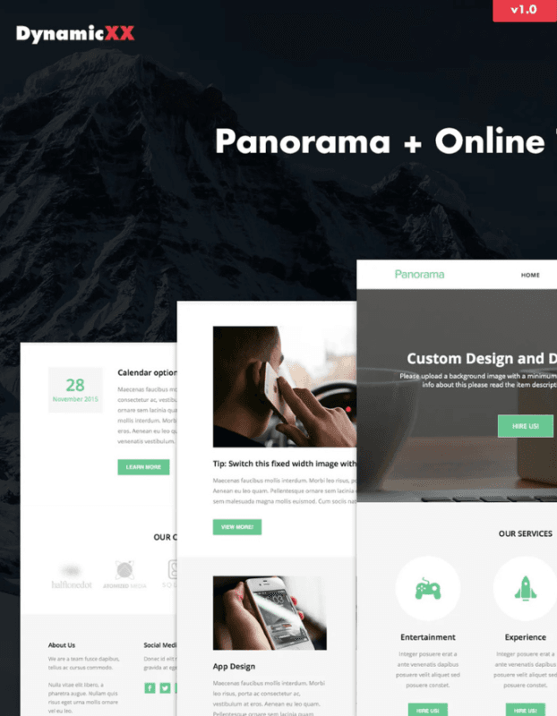 Panorama – Responsive Business Email + Builder