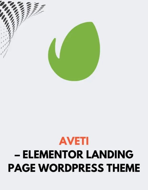 AVETI - ELEMENTOR LANDING PAGE WORDPRESS THEME