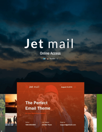 Jet mail – Responsive E-mail Template