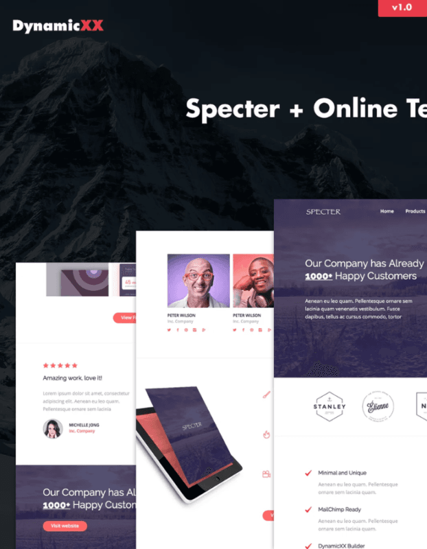 Specter – Responsive Agency Email + Online Builder
