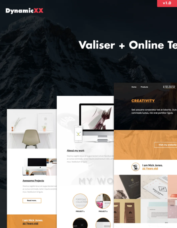 Valiser – Responsive Portfolio / Creative Email