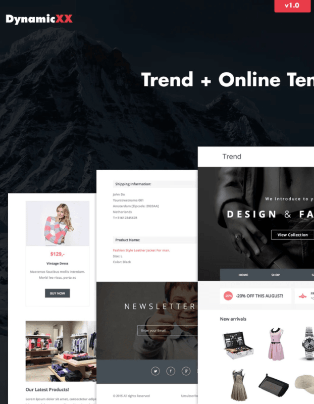 Trend – Responsive Fashion Email + Online Builder