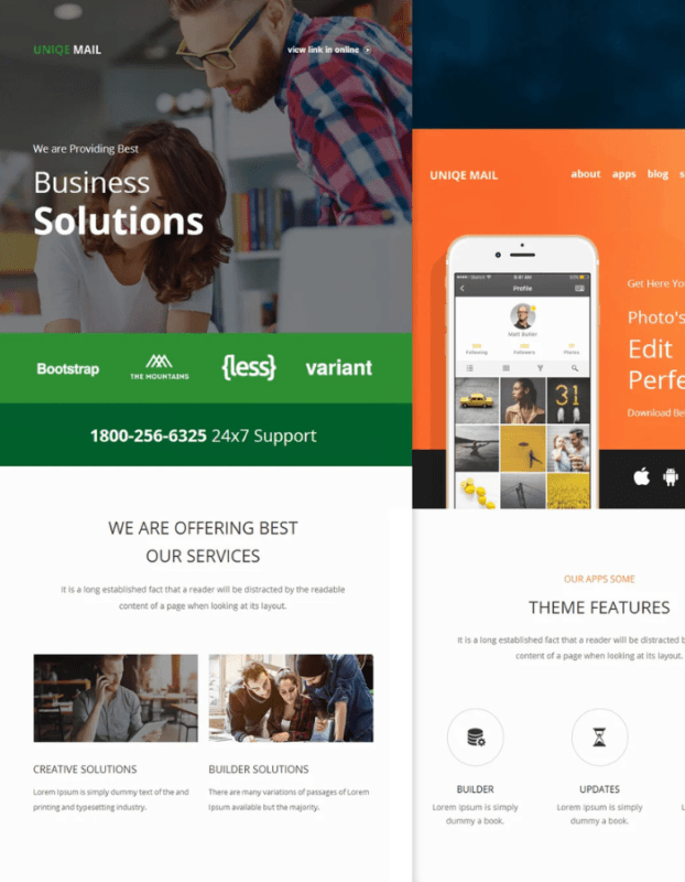 Uniqe Mail – Responsive E-mail Templates