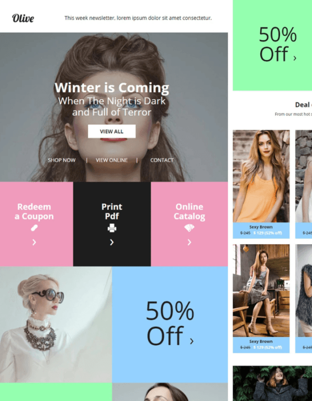 Olive – Fashion Ecommerce Email Newsletter