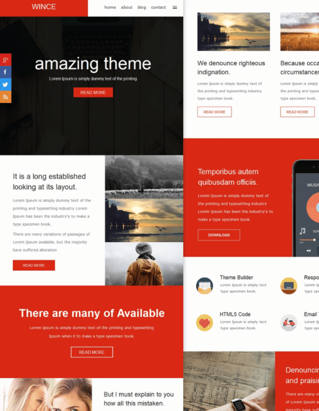 Wince Mail – Responsive E-mail Template