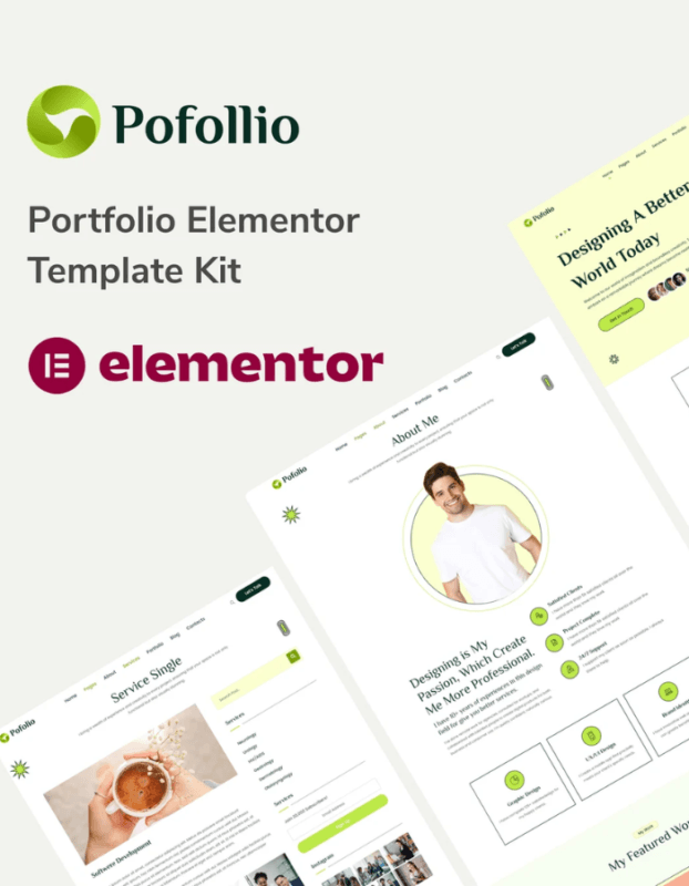 Pofollio – Portfolio Elementor Template Kit