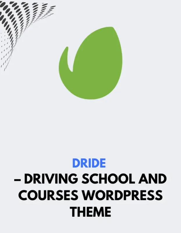 DRIDE - DRIVING SCHOOL AND COURSES WORDPRESS THEME