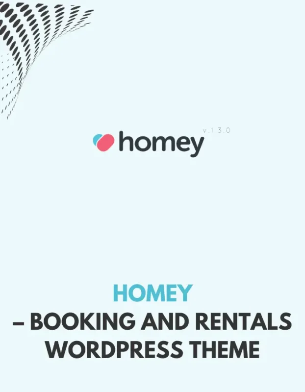 HOMEY - BOOKING AND RENTALS WORDPRESS THEME