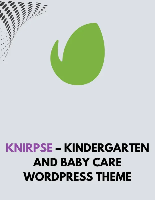 KNIRPSE - KINDERGARTEN AND BABY CARE WORDPRESS THEME