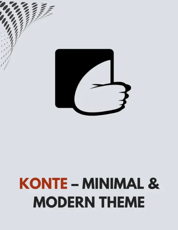 KONTE - MINIMAL & MODERN THEME