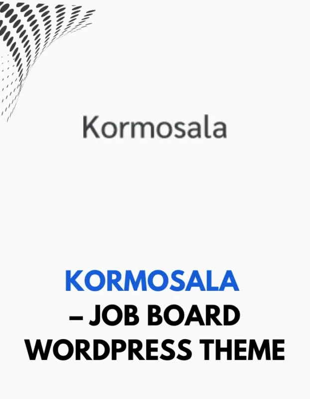 KORMOSALA - JOB BOARD WORDPRESS THEME