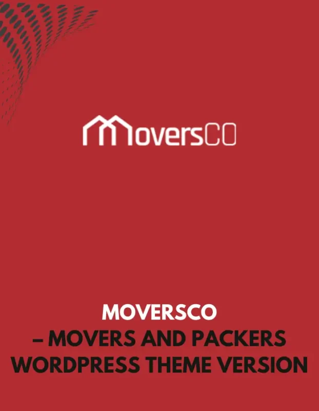 MOVERSCO - MOVERS AND PACKERS WORDPRESS THEME VERSION