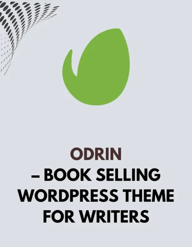 ODRIN - BOOK SELLING WORDPRESS THEME FOR WRITERS