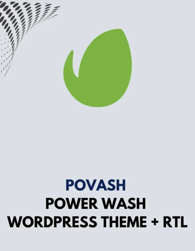 POVASH - POWER WASH WORDPRESS THEME + RTL