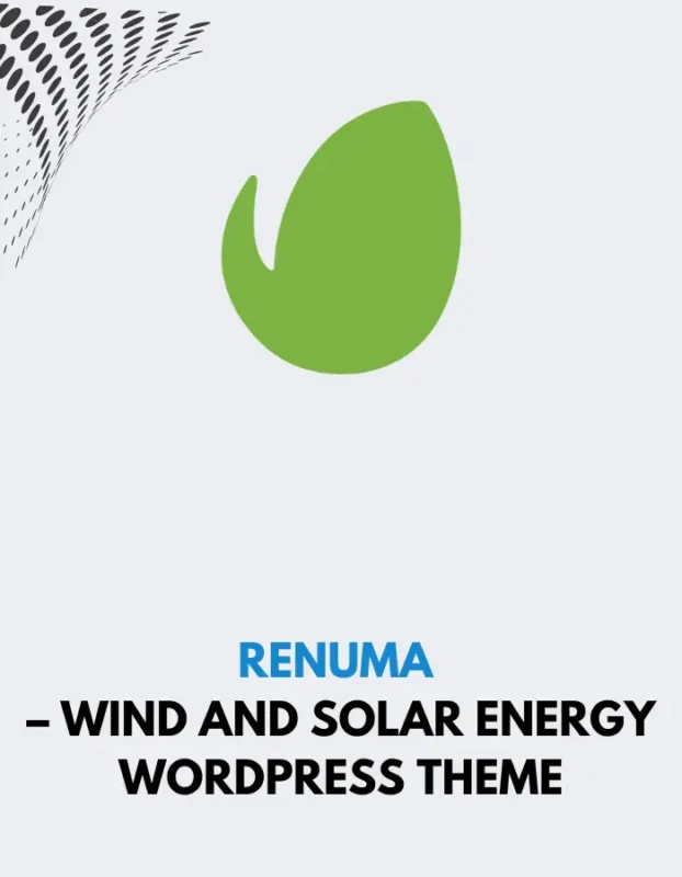 RENUMA - WIND AND SOLAR ENERGY WORDPRESS THEME