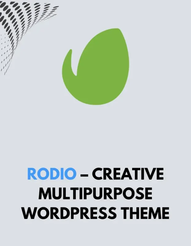 RODIO - CREATIVE MULTIPURPOSE WORDPRESS THEME