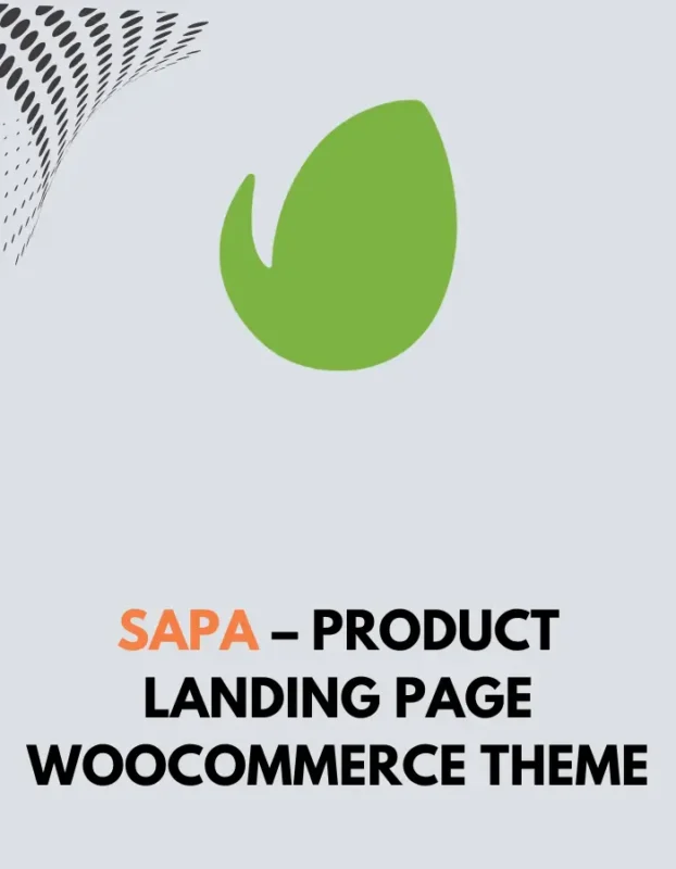 SAPA - PRODUCT LANDING PAGE WOOCOMMERCE THEME