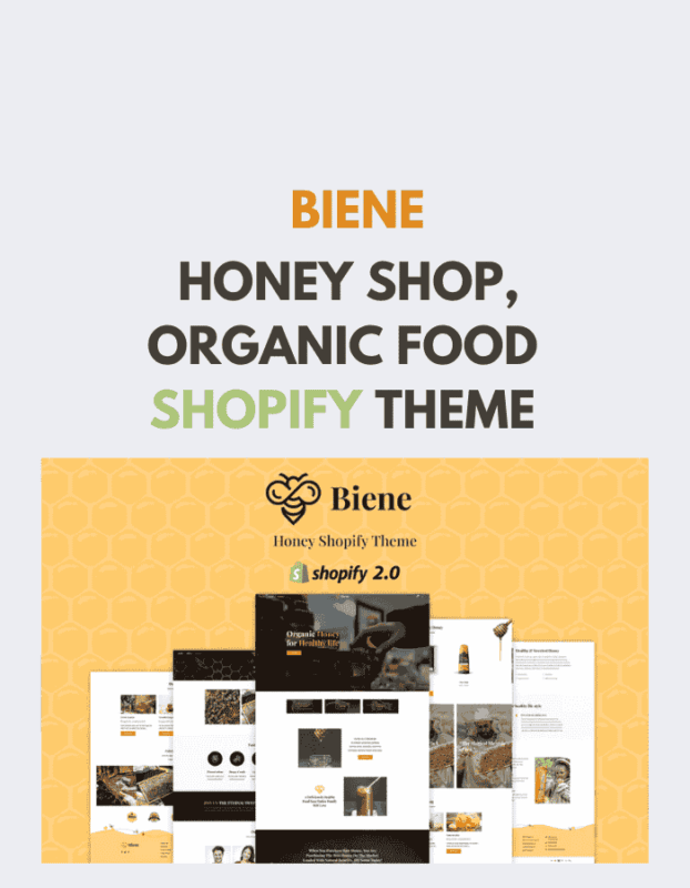 Biene - Honey Shop, Organic Food Shopify Theme