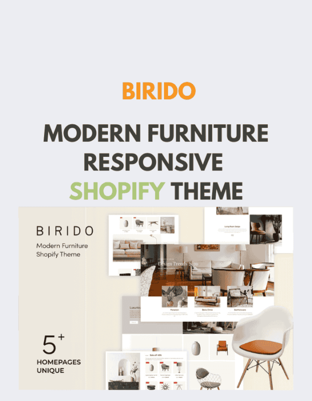 Birido - Modern Furniture Responsive Shopify Theme