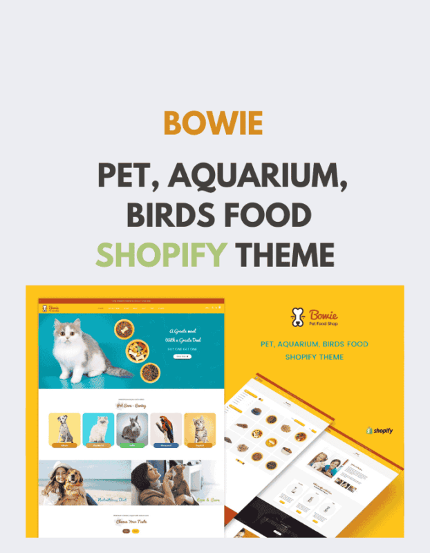 Bowie Pet, Aquarium, Birds Food, Live Shopify