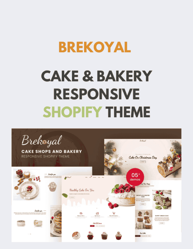 Brekoyal – Cake & Bakery Responsive Shopify Theme