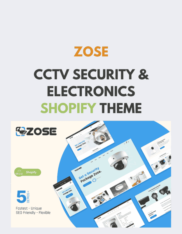 ZOSE – CCTV Security & Electronics Shopify Theme