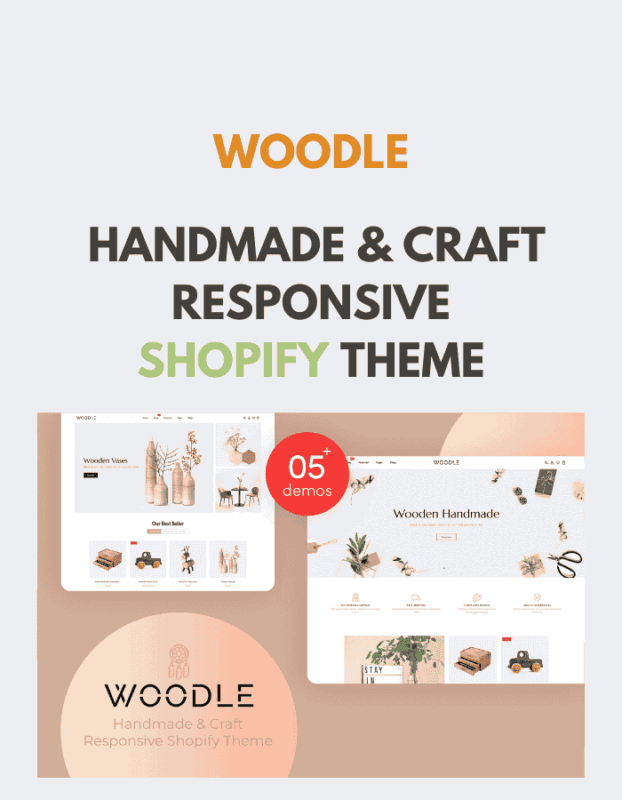Woodle – Handmade & Craft Responsive Shopify Theme