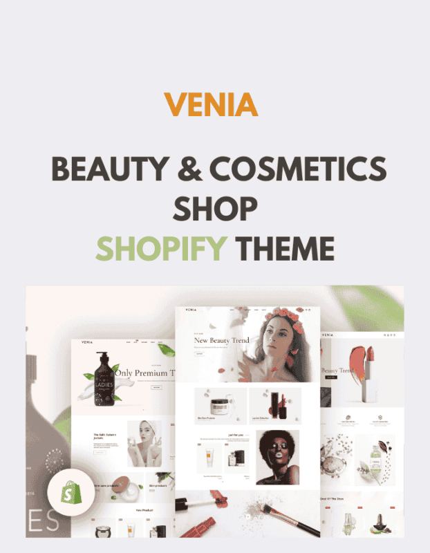 Venia – Beauty & Cosmetics Shop Shopify Theme