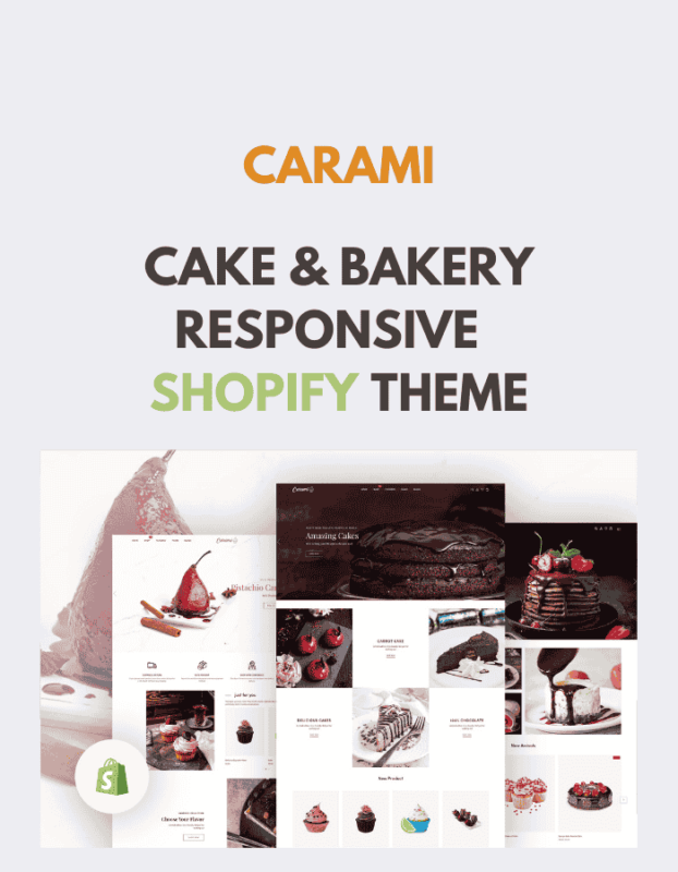 Carami – Cake & Bakery Responsive Shopify Theme
