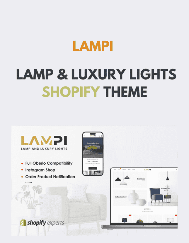 LAMPI – Lamp & Luxury Lights Shopify Theme