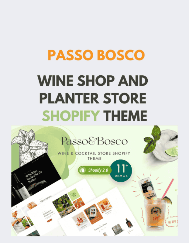 Passo Bosco - Wine Shop and Planter Store Shopify