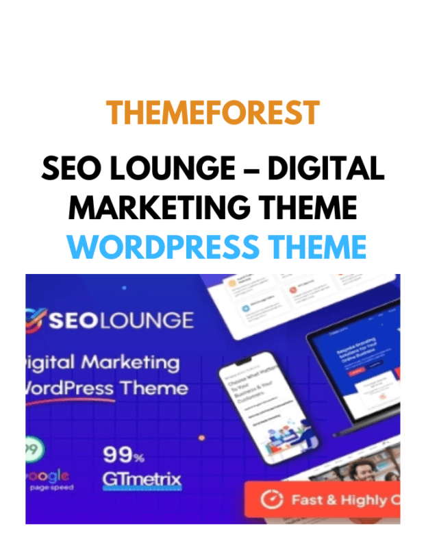 SEO Lounge – Digital Marketing Theme