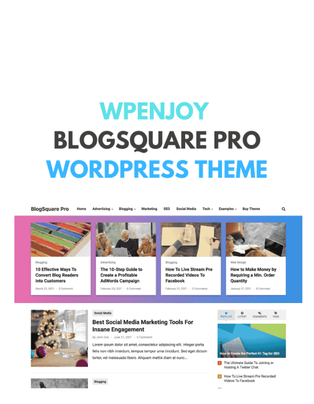 BlogSquare Pro