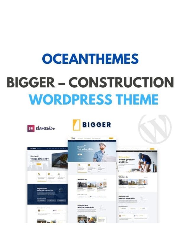 Bigger – Construction WordPress Theme