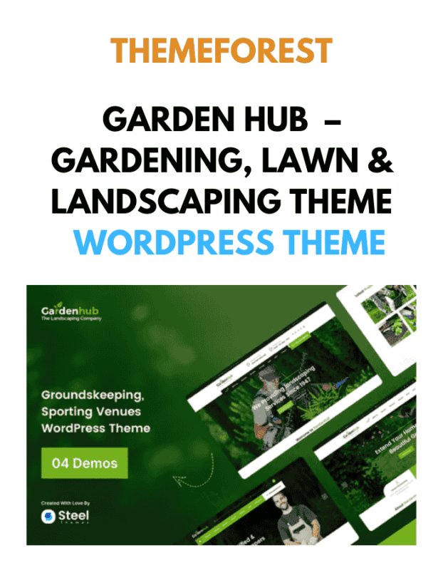 Garden HUB – Gardening, Lawn & Landscaping Theme