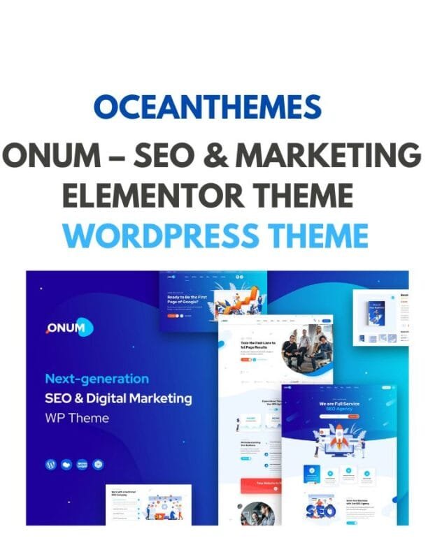 Onum – SEO & Marketing Elementor Theme