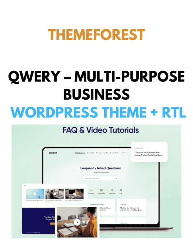 Qwery – Multi-Purpose Business WordPress Theme + RTL