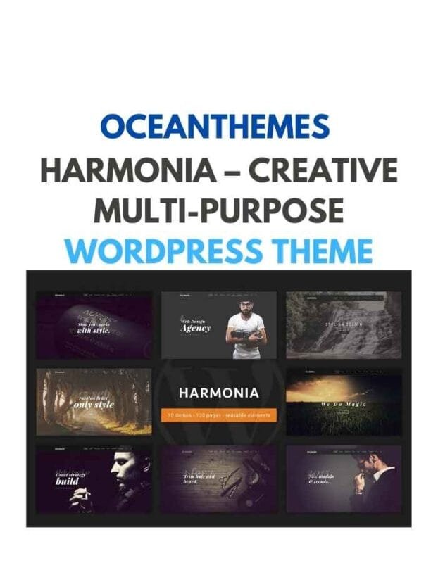 Harmonia – Creative Multi-Purpose WordPress Theme