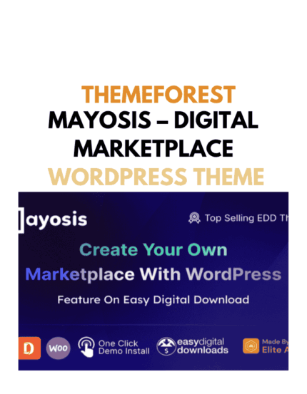Mayosis – Digital Marketplace WordPress Theme