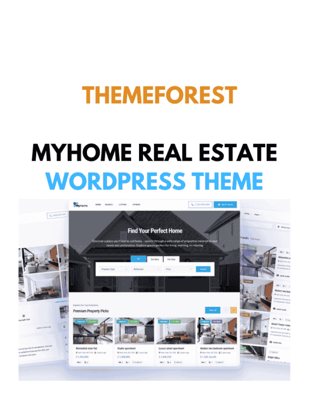 MyHome Real Estate WordPress Theme