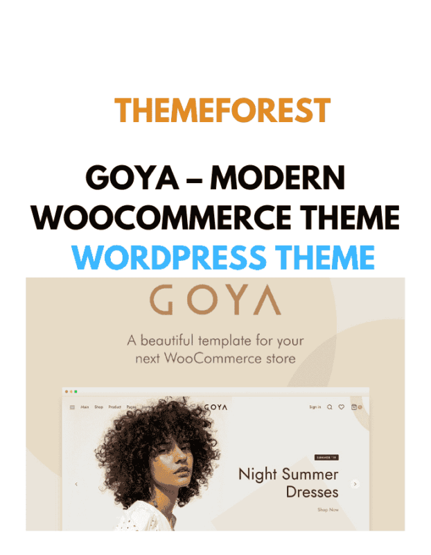 Goya – Modern WooCommerce Theme