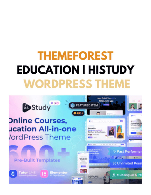 Education WordPress Theme | HiStudy