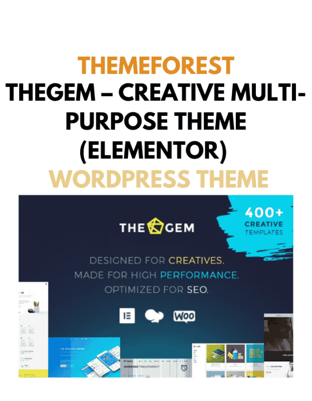 TheGem – Creative Multi-Purpose Theme (Elementor)