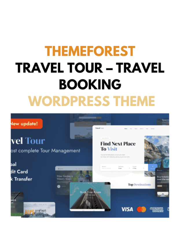 Travel Tour - Travel Booking WordPress Theme