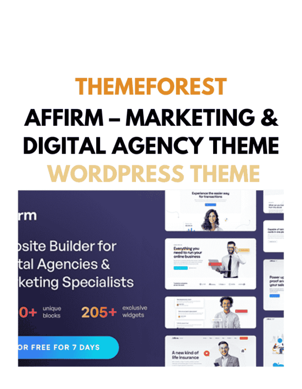 Affirm - Marketing & Digital Agency WordPress Theme